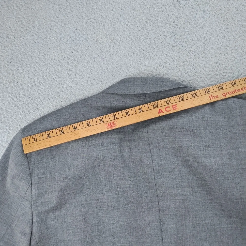 Brooks Brothers 346 Jacket Men 46R Gray Striped Lined Wool Fitzgerald Fit Blazer